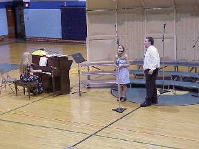 Audra and Josh singing 'Trip It In A Ring'